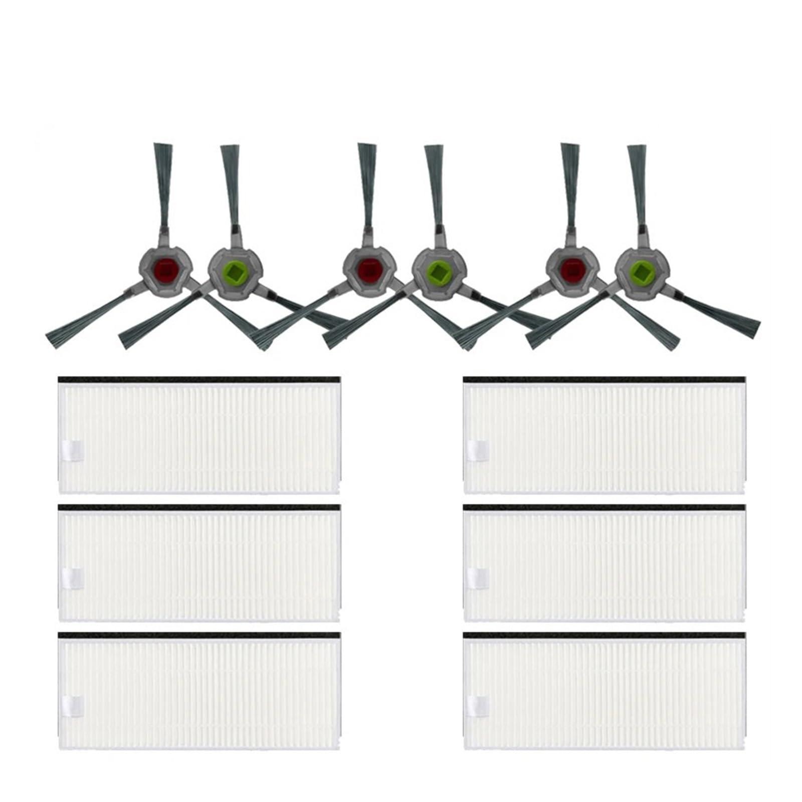 aotengou Kit d'accessoires de rechange pour aspirateur robot Airrobo P20 14 paquets 2 brosses principales, 6 filtres, 6 brosses latérales aotengou Kit d'accessoires de rechange pour aspirateur robot Airrobo P20 14 paquets 2 brosses principales, 6 filtres, 6 brosses latérales