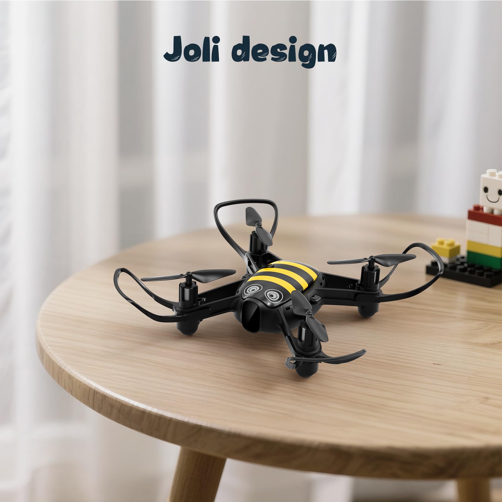 Loolinn | Drone comme Cadeau pour Enfants - Design Amusant, Facile à Piloter, Sûr pour les Enfants, Rotation à 360°, Station de Charge et Deux Batteries Incluses(Cadeau pour Garçons et Filles)