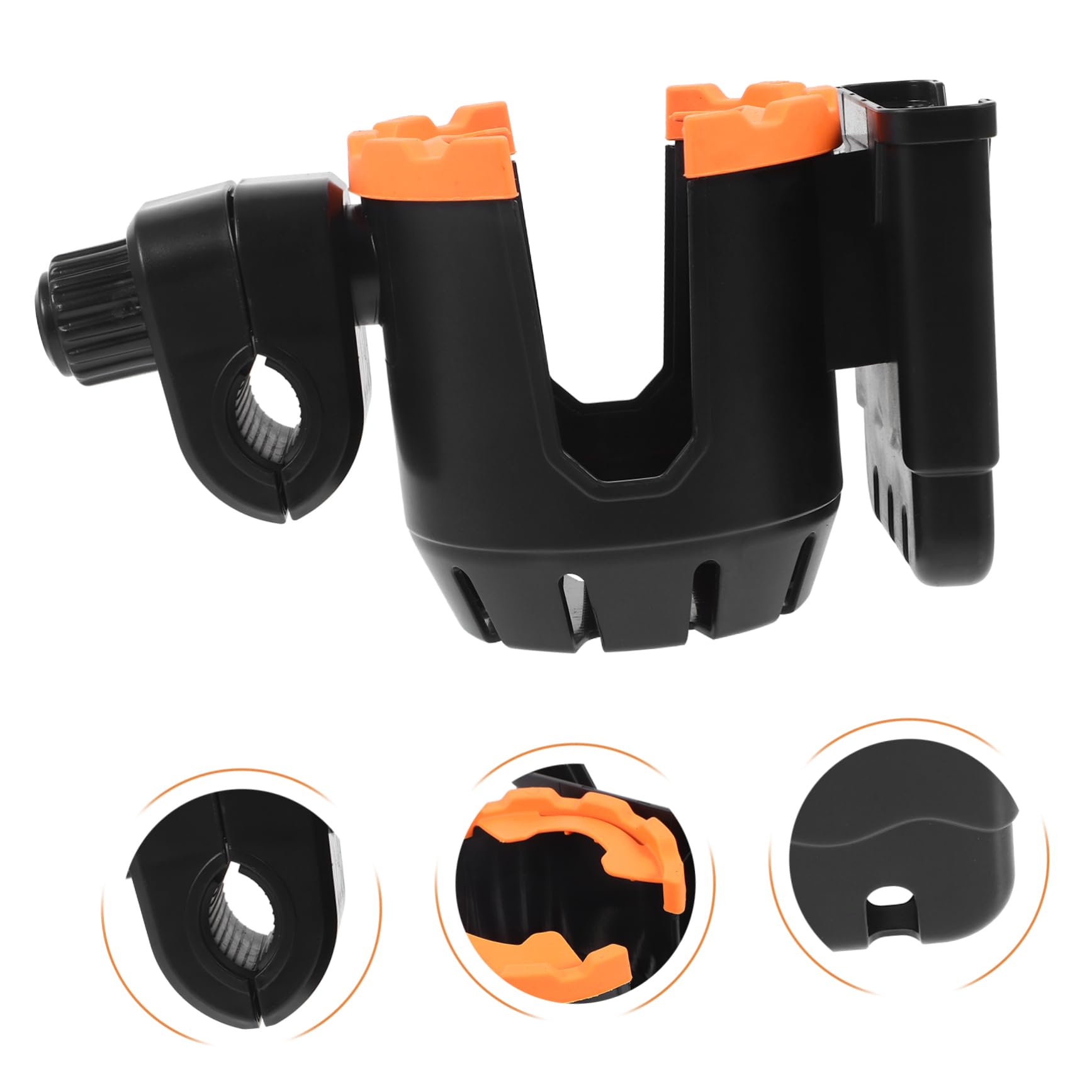 Healeved 5 Pièces Porte-gobelet Walker Porte-gobelet et Porte-Bouteille Porte-gobelets pour Tasses à Fixation Porte-gobelet Tasse de vélo Guidon Porte-gobelet vélo Caoutchouc