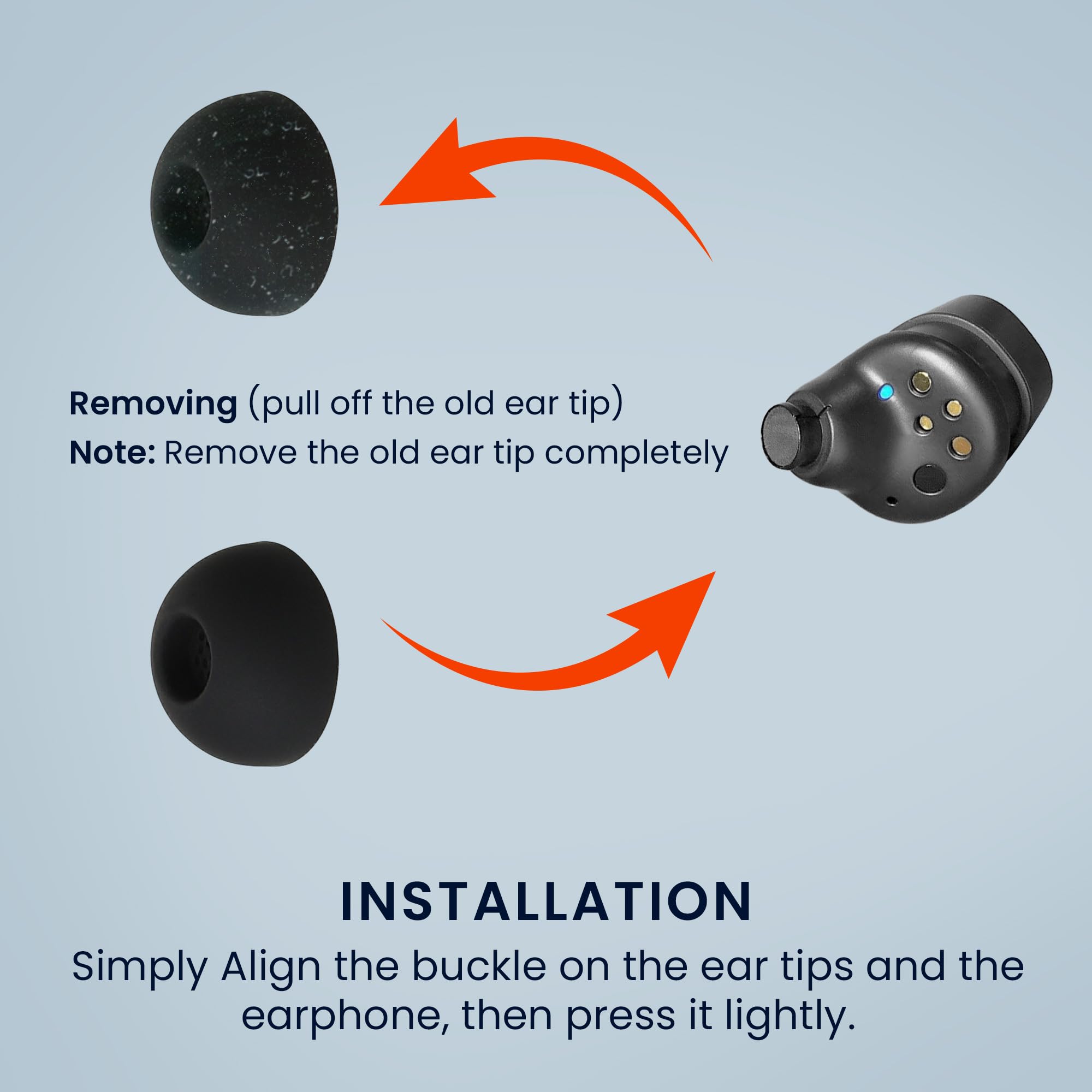 Amazon | kwmobile 8x イヤーチップ Sennheiser MOMENTUM True