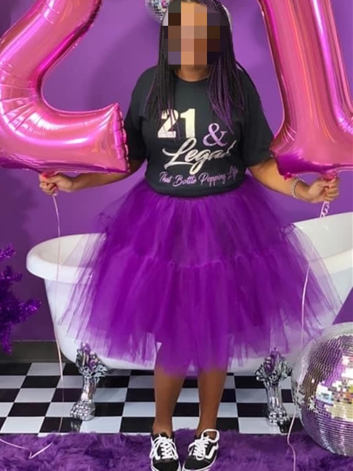 BABYONLINE D.R.E.S.S. Women Tutu Skirt Knee Tulle Skirt Petticoat Skirts Crinoline Rockabilly Tutu Skirts Slip