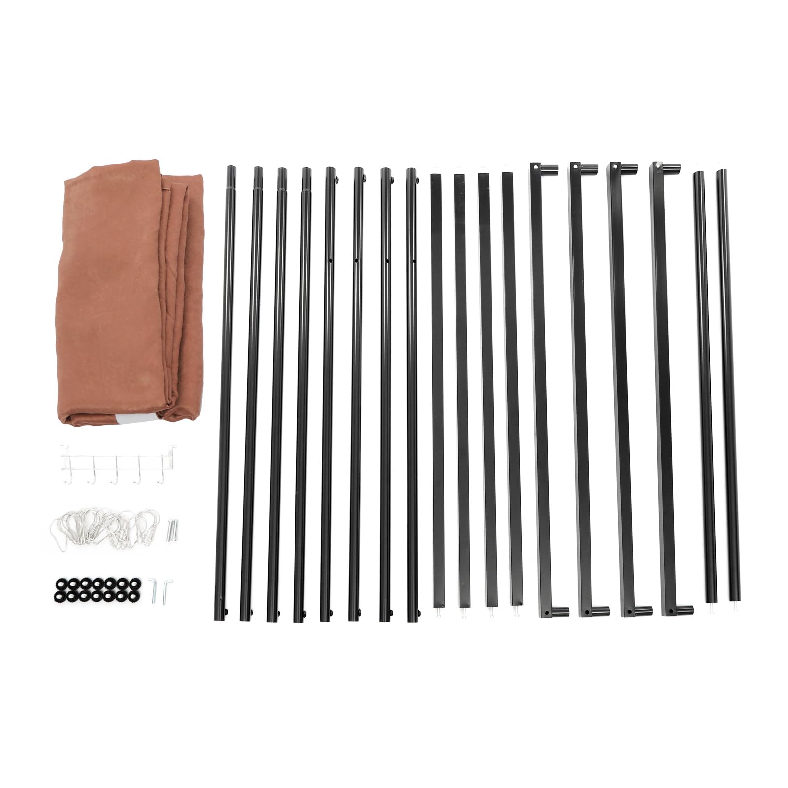 Spogliatoio portatile, spogliatoio indipendente, 100 x 100 x 200 cm, robusto armadio con ganci appendiabiti e protezione 100% privacy per giardino, matrimoni ed eventi, facile da montare, per 3-4