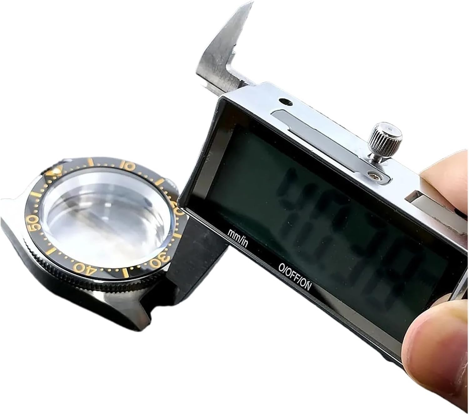 [SDFGUL] 40.5mm リングカバー メンズ腕時計パーツ NH34 N H35 NH36 サファイアガラス 腕時計アクセサリ