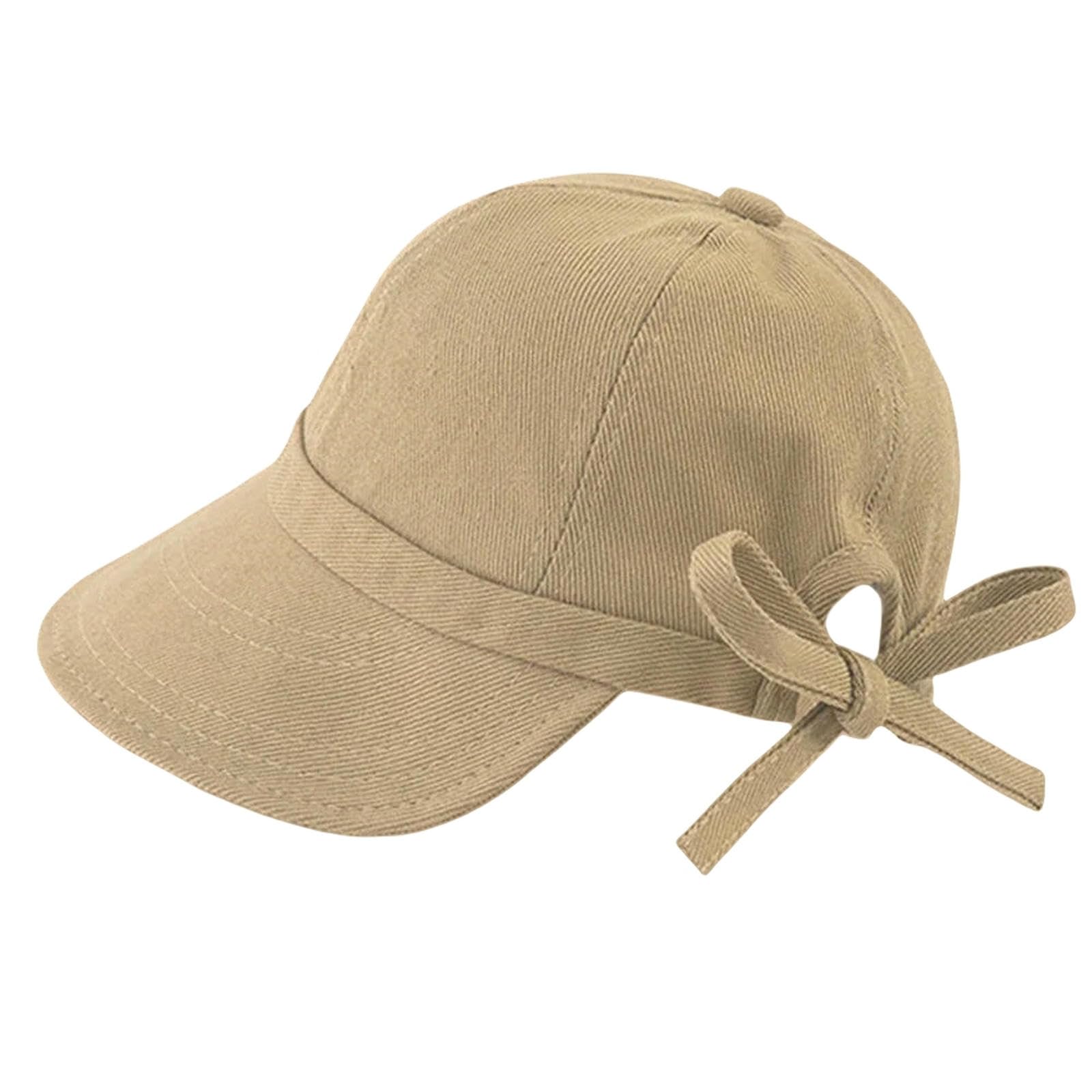 Sombreros for el Sol, Sombrero de Paja, Playa, Pescador, Moda Primavera Verano, Gorras Pesca, Visera con Lazo en la Espalda, for Mujer, Deporte