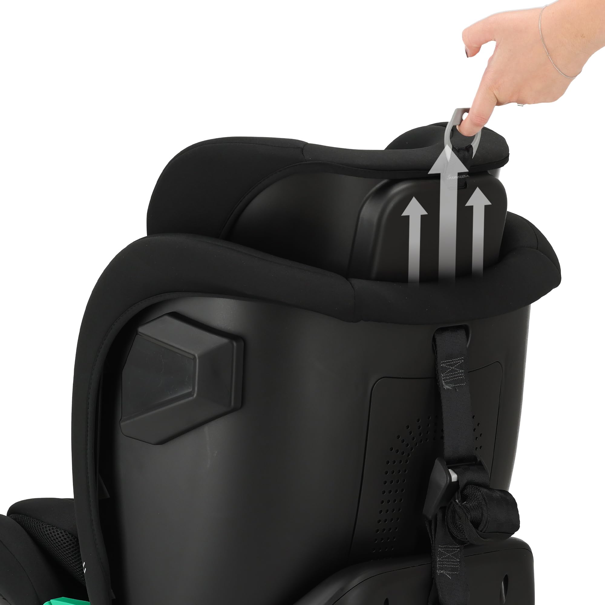 Silla de coche para niños Deryan Colin 360° i-Size (40-150 cm), 0-12 años, 0-36 kg, Montaje con isofix de seguridad, reposacabezas y respaldo ajustables, R129 (Negro)