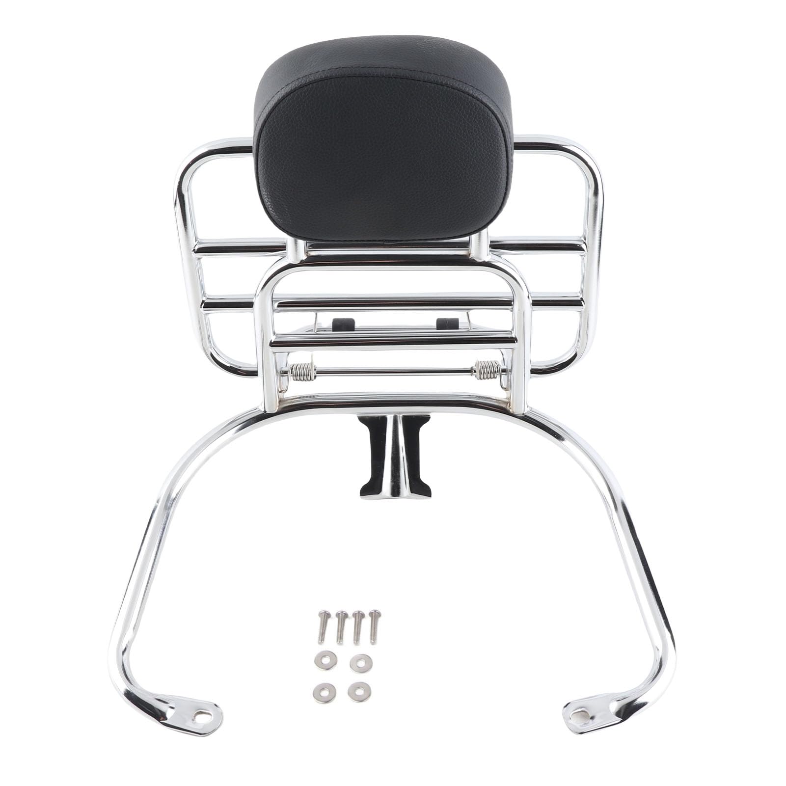 Portaequipajes para Motocicleta para GT GTS GTV 300 250 125, Estante portaequipajes Trasero con Soporte de Respaldo, Soporte Trasero de aleación de Acero Cromado para la segu