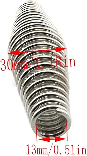 Miniatura 3 de LQ Industrial Acero inoxidable BBQ Heavy Duty Cool Touch Estufa Fumador Primavera Mango Coil Grip