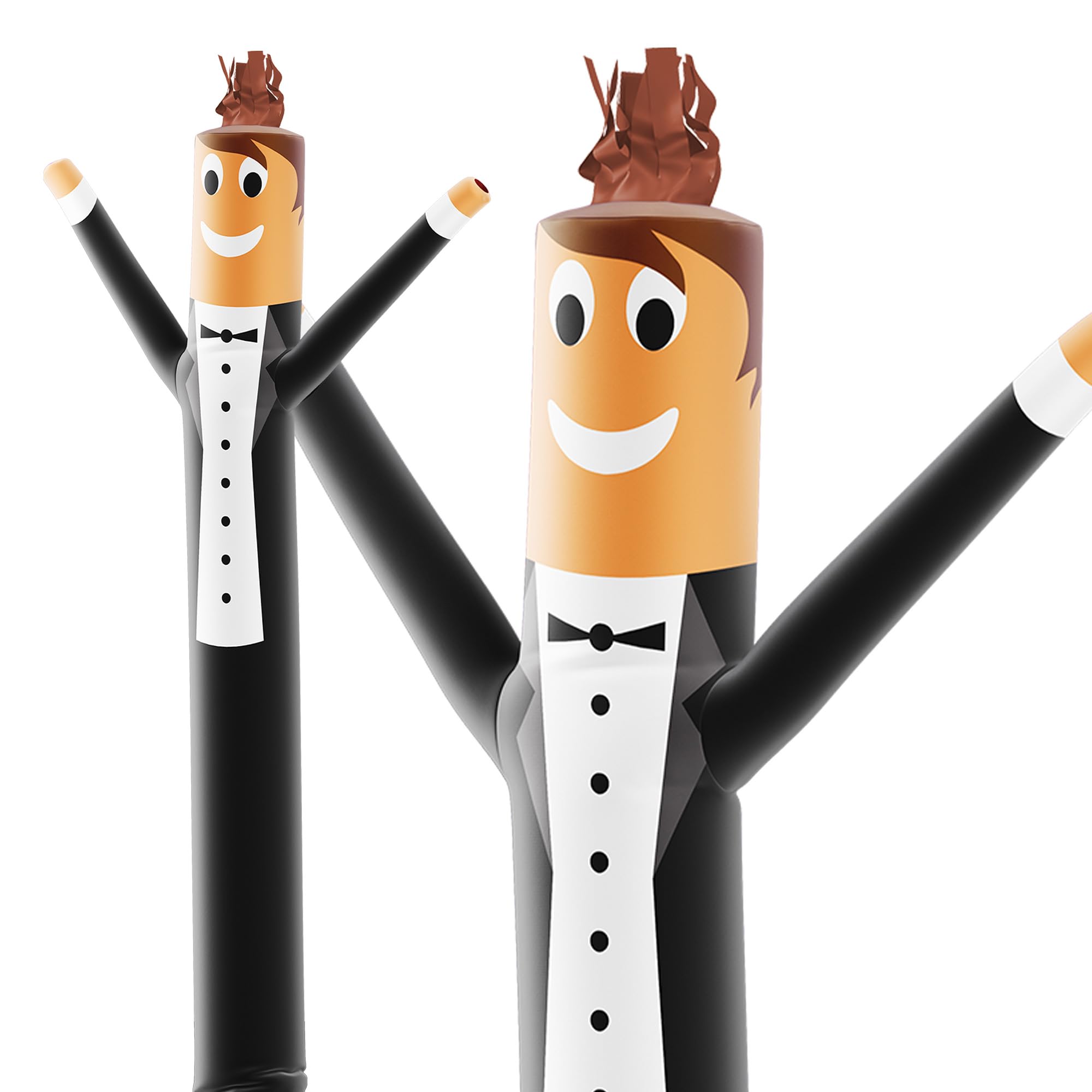 LookOurWay Air Dancers Inflatable Tube Man Attachment - 10 Feet Tall Wacky Waving Inflatable Dancing Tube Guy for Business Promotion - Blower Not Included - Wedding Bridal Tux Themed - Groom