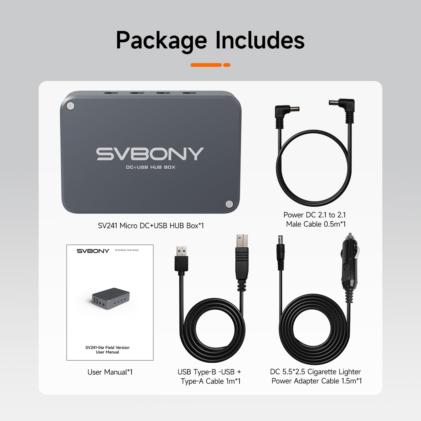 Svbony SV241 USB Controllo Hub per Astronomia, Accessorio per Telescopio Astronomico per Adulti, Adattatore Tascabile con 6 DC Uscite di Alimentazione, r Fotografia Lunare, o del Cielo Profondo