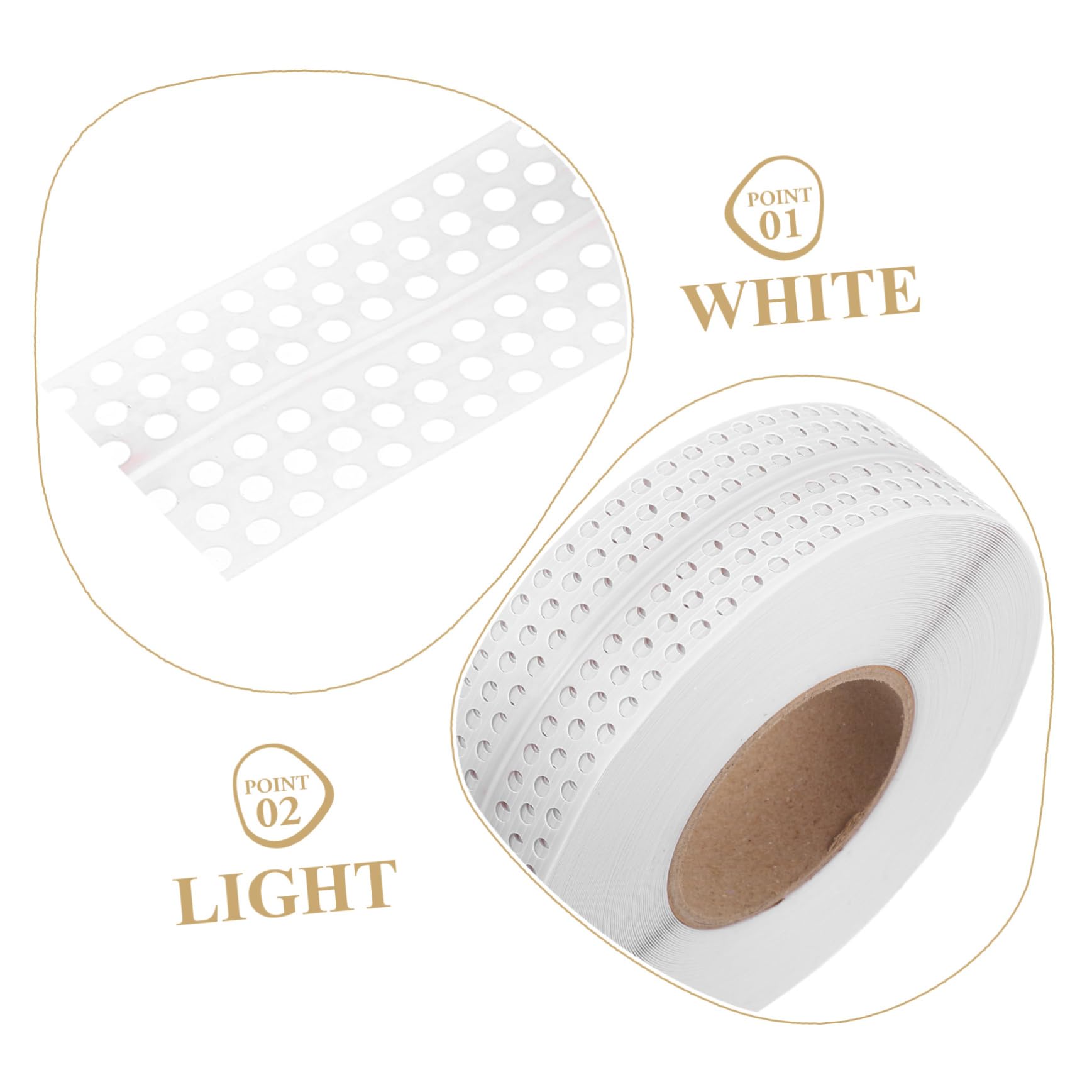Selbstklebende Eckleiste 5cm Flexibel Weiß für Wand und Decke