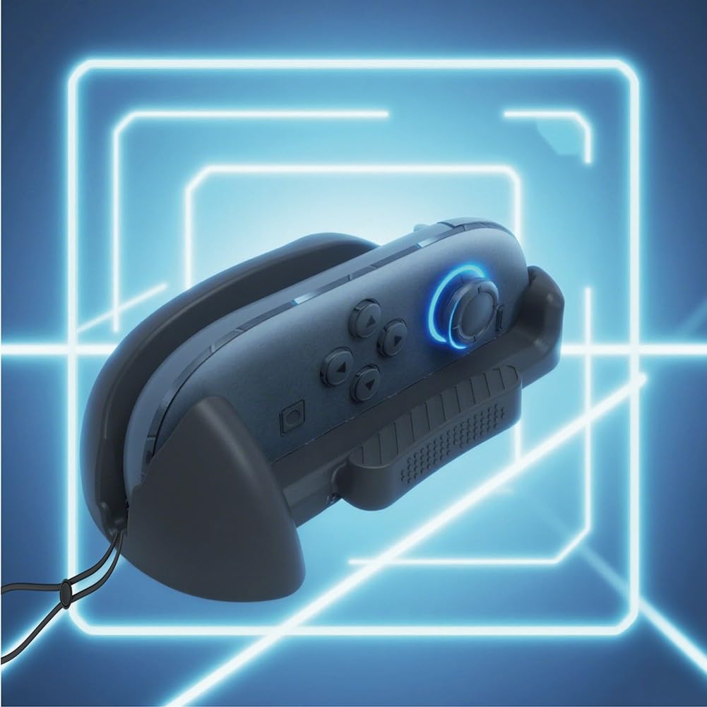 Staffa per mouse Joy-Con Switch 2, supporto ergonomico portatile per controller con impugnatura antiscivolo, costruzione in ABS, compatibile con cinturino, 12,7 x 8,5 x 8,5 cm, confezione da