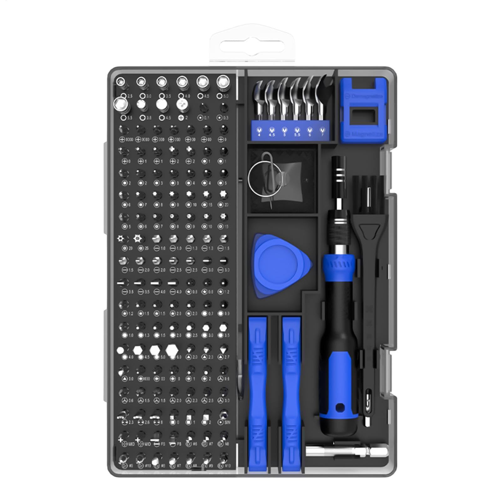Kit Cacciaviti per Elettricista Set Riparazione 160 in 1 Ergonomico con | Cacciavite di Precisione per Riparazioni Domestiche Per Telefoni Orologi Occhiali Laptop Dispositivi Elettronici Officina