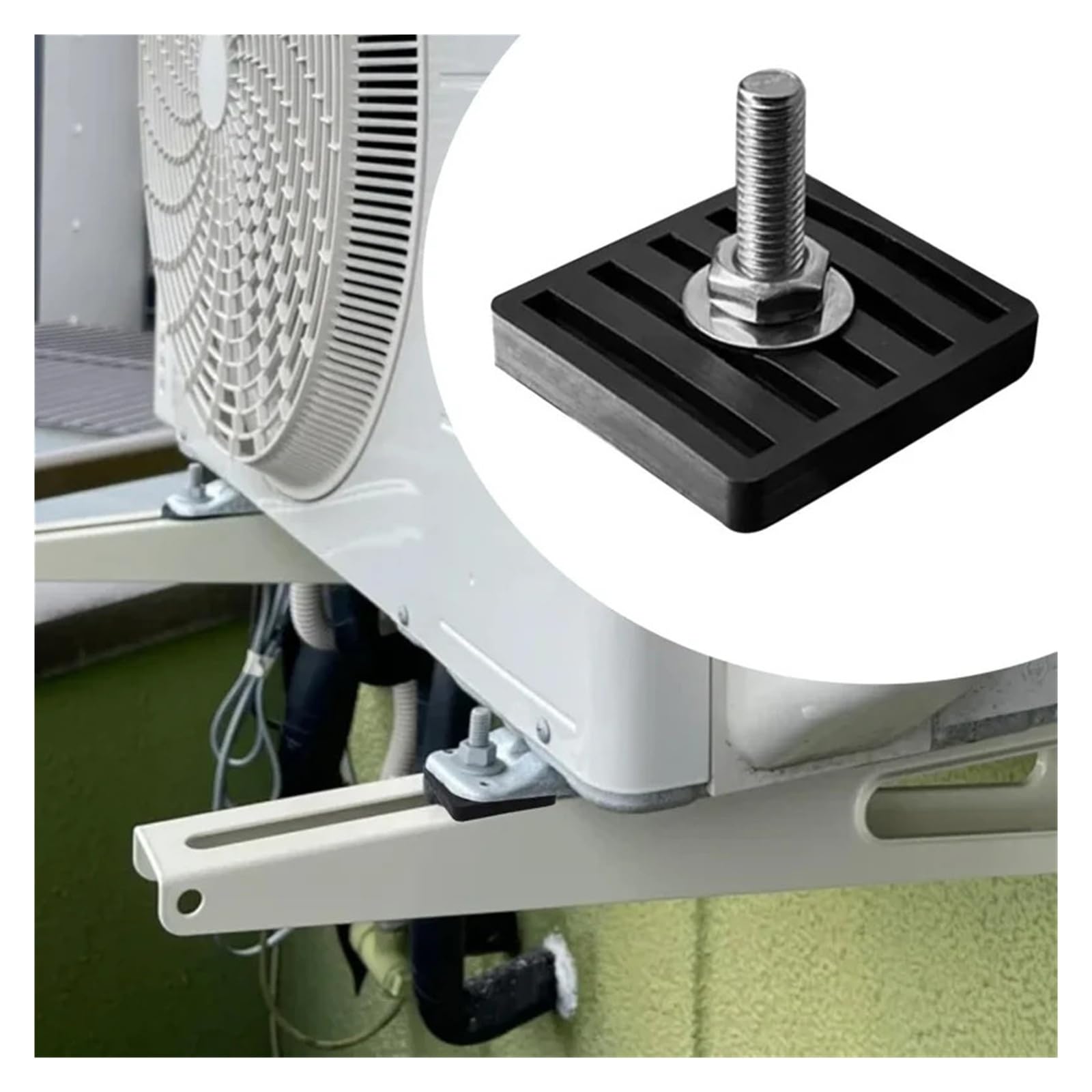 HIZON Almohadillas vibratorias for Soporte de Unidad de Aire Acondicionado Exterior