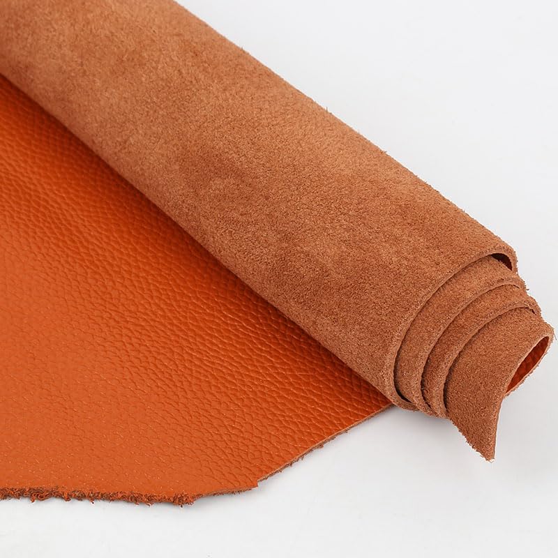 WEIDU Cuero de Vaca de Grano Completo de 2mm de Grosor, artesanía de Cuero curtido Vegetal, cinturón DIY, Bolso de Cartera, Tela de Cuero Genuino