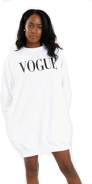 fashioncrazexx Womens Vogue Print 