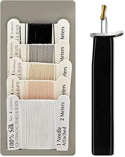 The Hobbyworker Jewelry Bead Knotting Tool,Create The Secure Knots and 100% Silk Thread for Jewelry Making and Beading
