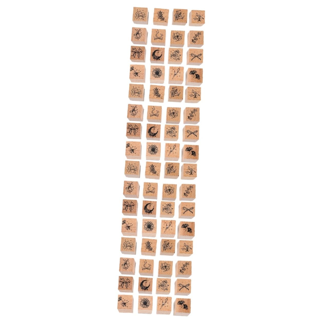 jojofuny 4 Set Timbri per Fiori Timbri Trasparenti Etichette Blocchi Decorativi per per per Scrapbooking per Lavoretti per Libri 16 Pezzi * 4