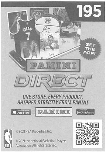 Miniatura 2 de 2020-21 Panini Stickers #195 Sekou Doumbouya Official NBA Basketball Album Sticker Measuring 2.75 inch tall X 2 inches wide in Raw (NM or Better