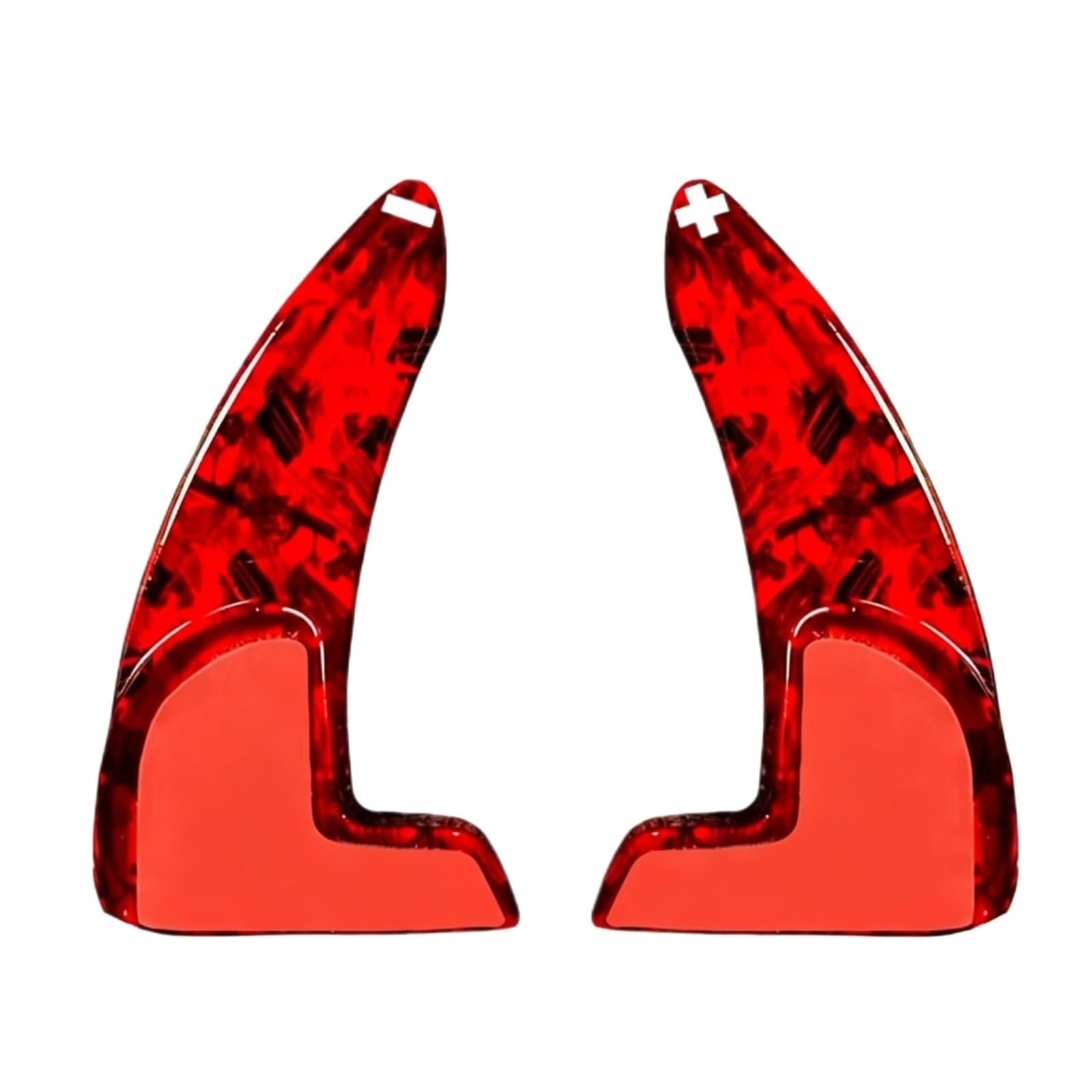Wtcubfv One Color Paddle Shifters Compatible With Dodge For Challenger Srt 2012 Extension Parts Abs Forged Red Car Steering Wheel Shift Paddle Paddle Shifter