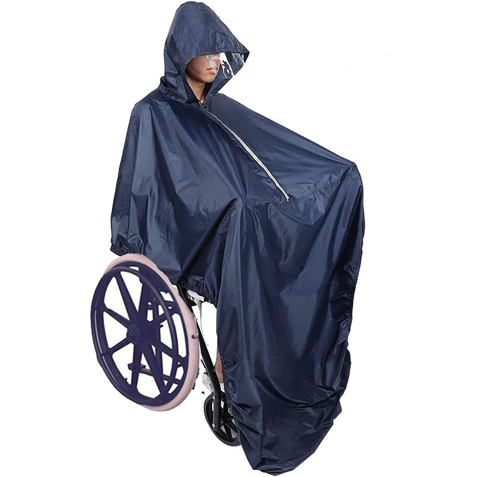 Poncho imperméable pour fauteuil roulant lors de vos sorties sous la pluie