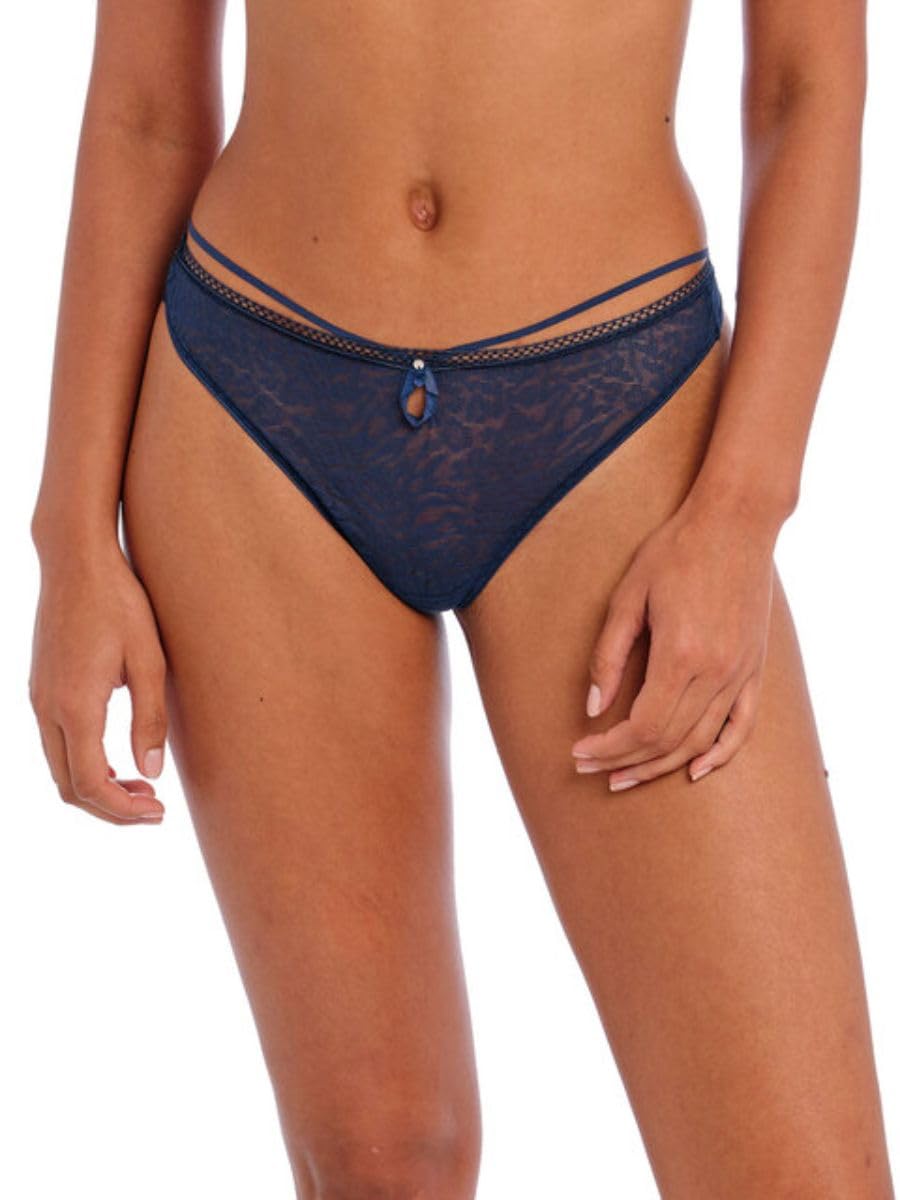 Freya Women's Catwalk Thong Bikini Style Underwear, Midnight, L