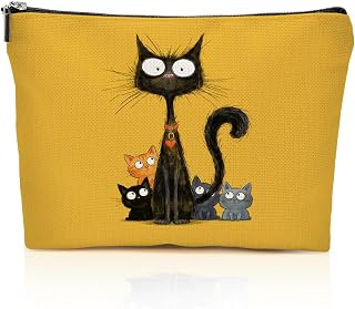 Cute Cat Makeup Bag, Cat Gifts Cosmetic Bags Travel Toiletry Bag | Cats Lover Gifts Makeup Pouch Toiletry Accessories for Women, Girls, Teen, Mom, Daughter, Friends, Christmas Birthday Gift