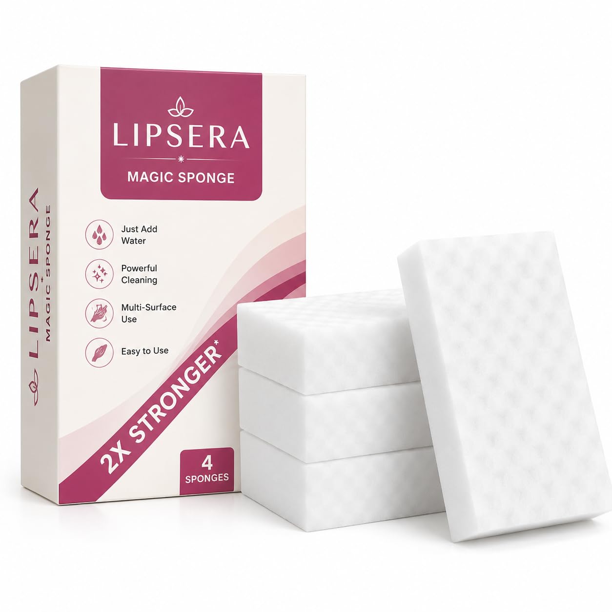 Magic Eraser Cleaning Sponge (2) | Chemical-Free Multi-Purpose Wall & Wall Stain Remover for Kitchen, Bathroom, Walls & Shoes-image-30