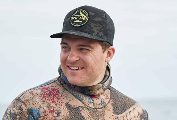 Riffe Quest Trucker Hat - Black Camo