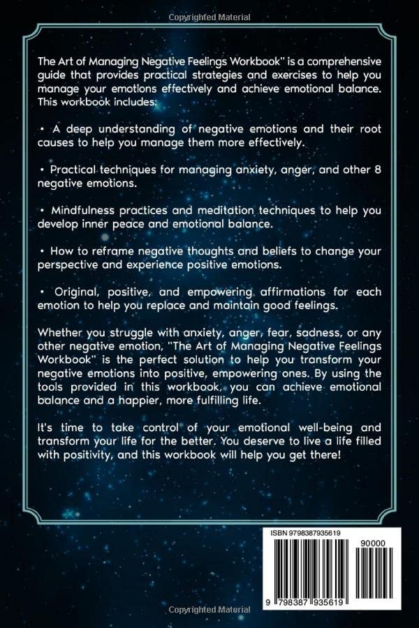 Miniatura 2 de The Art of Managing Negative Feelings Workbook Strategies to Transform Negative Emotions, Achieve Inner Peace and Emotional Balance. Overcome ... 5