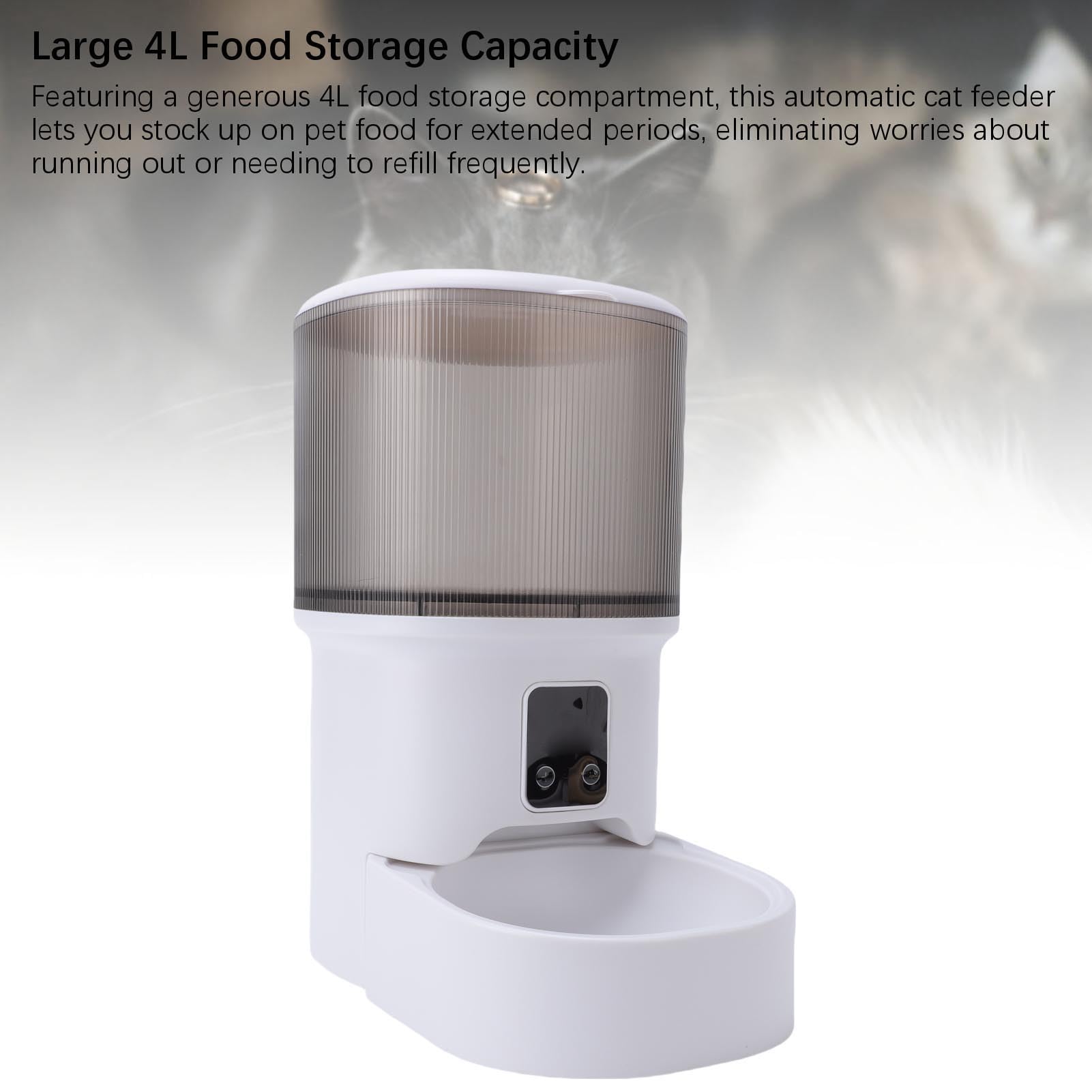 Topiky Mangeoire Automatique Intelligente pour Chat de 4 L avec Contrôle WiFi et Alimentation Programmée pour des Soins Pratiques pour Animaux de Compagnie