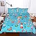 Zestaw kołdry królewskiej z latarnią morską syrenką pościel z zamkiem błyskawicznym oddychająca antyalergiczna mikrofibra poszewka na kołdrę + 2 pasujące poszewki na poduszki 50 x 75 cm (19,7 x 29,5 cala)