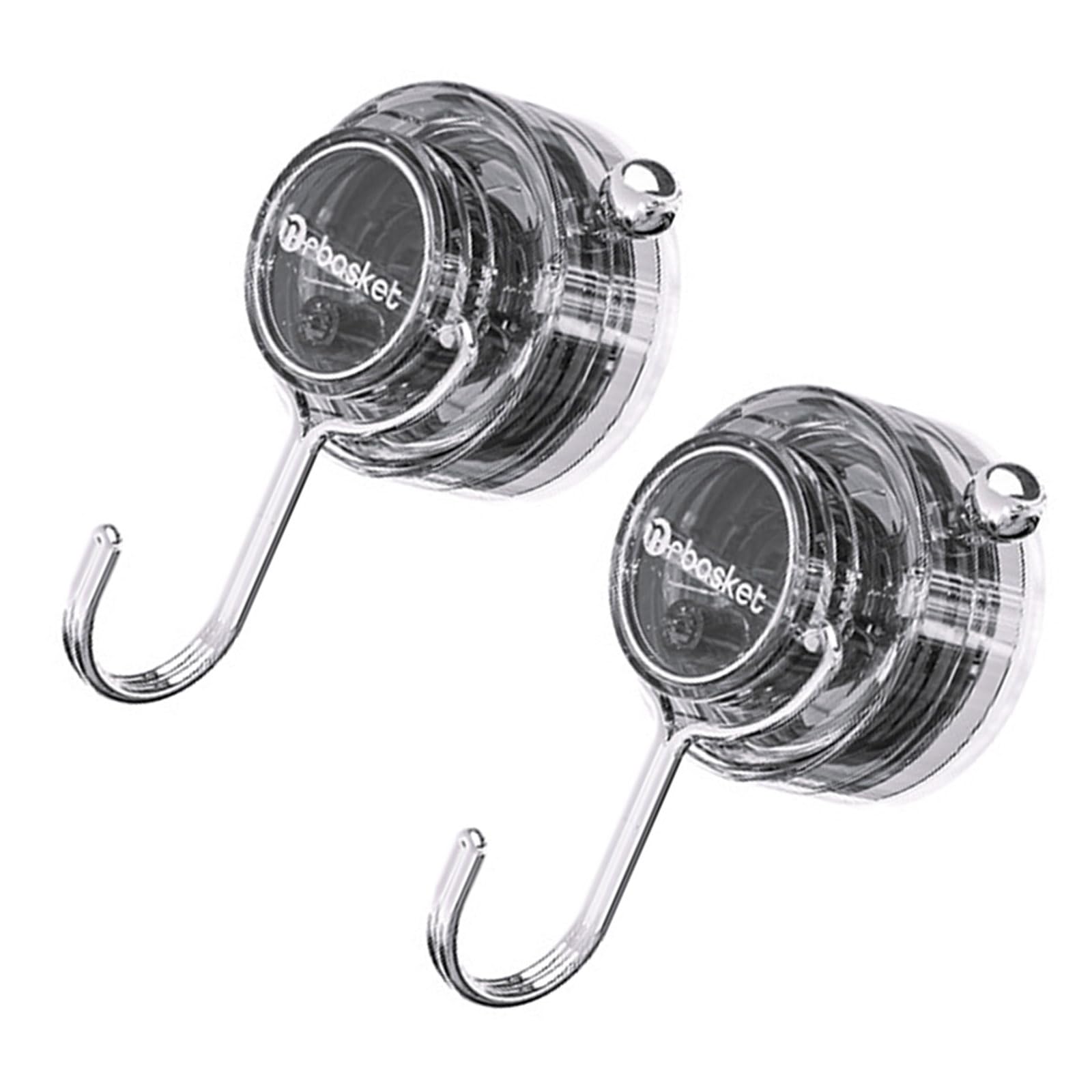 Kalttoy 2Pcs Suction Cup Clip Holders Clear Hanging Solution Portable for Household Use Bathroom Window Display Organization Hook