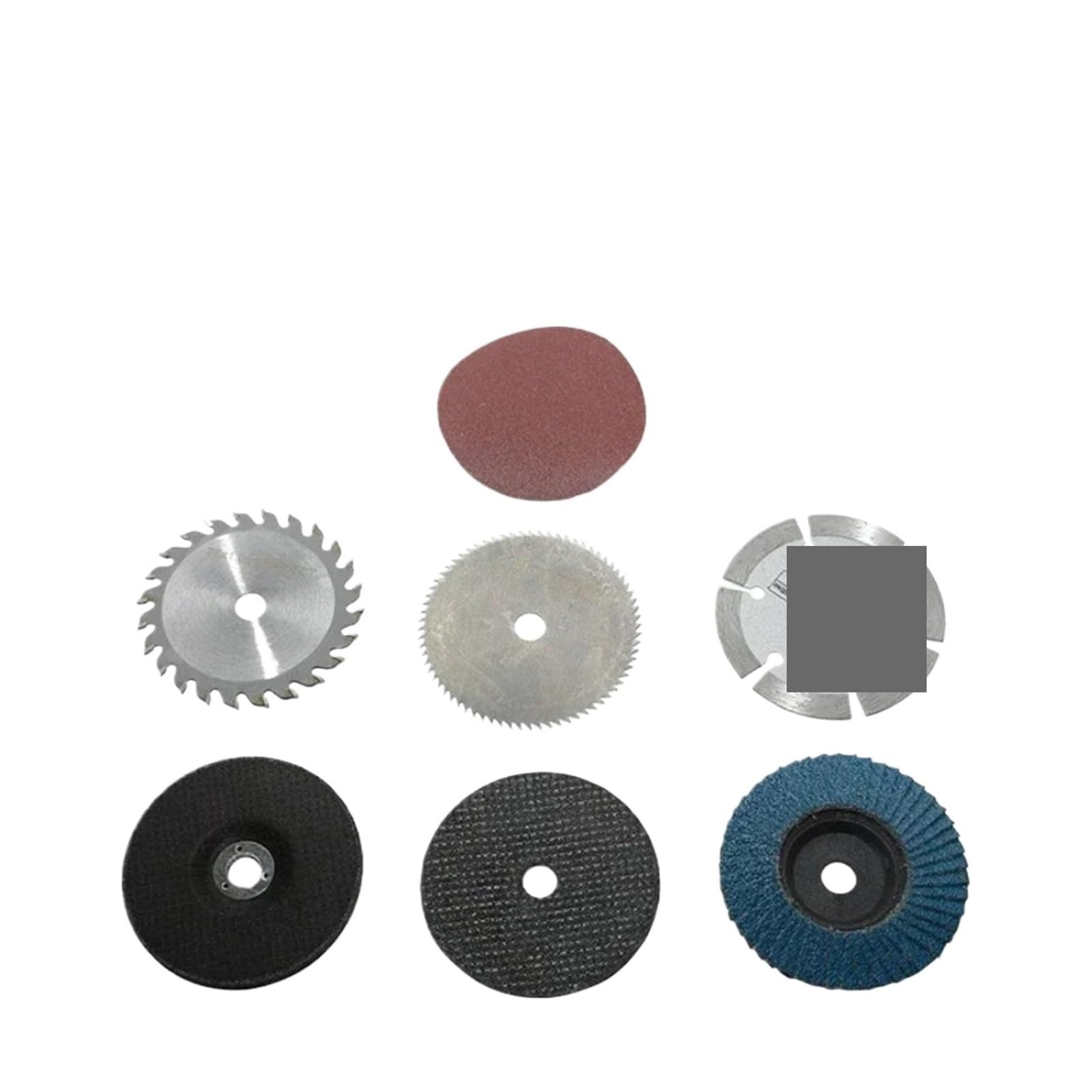 7 Uds. Cuchillas de corte de diamante de 3 pulgadas y 75mm, ruedas de amoladora angular, discos de aleta, discos de lijado de Metal y madera