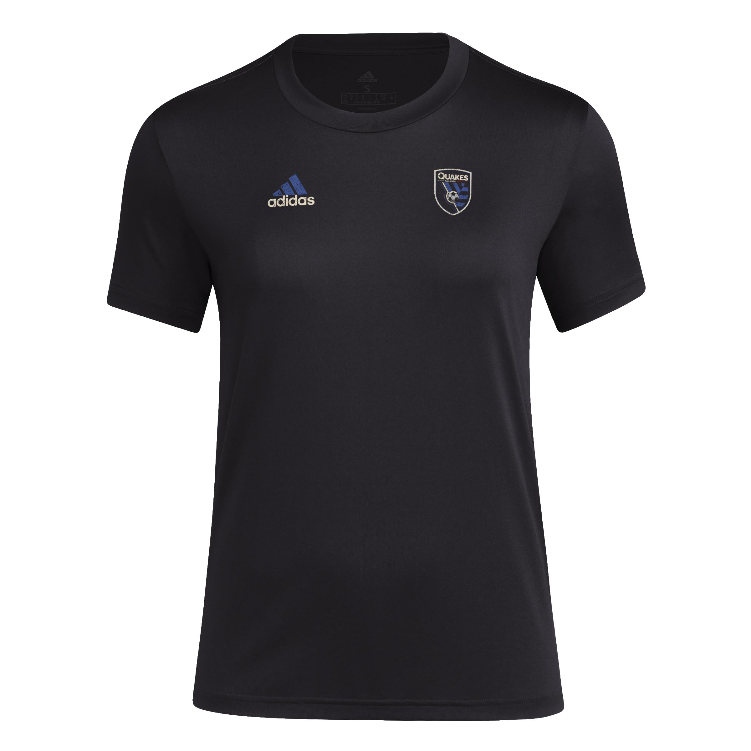 adidas San Jose Earthquakes T-shirt z krótkim rękawem Kobiety San Jose Earthquakes Short Sleeve Pre-game T-shirt