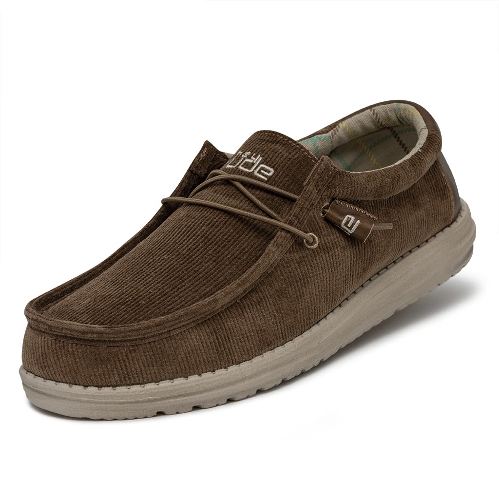 Hey Dude Wally Linen mens Moccasin