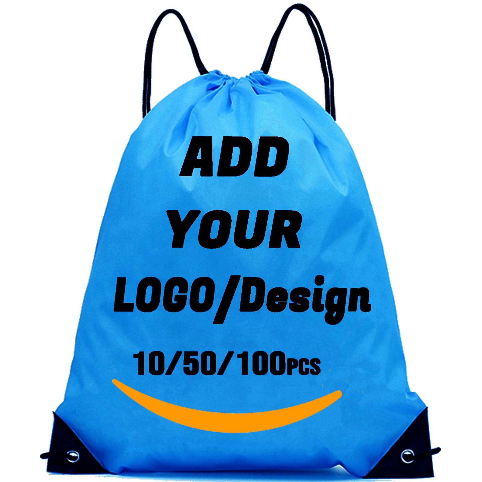 Sac à dos à cordon personnalisé 10/50/100/200 pièces Sacs personnalisés en vrac à cordon de serrage Articles promotionnels personnalisés