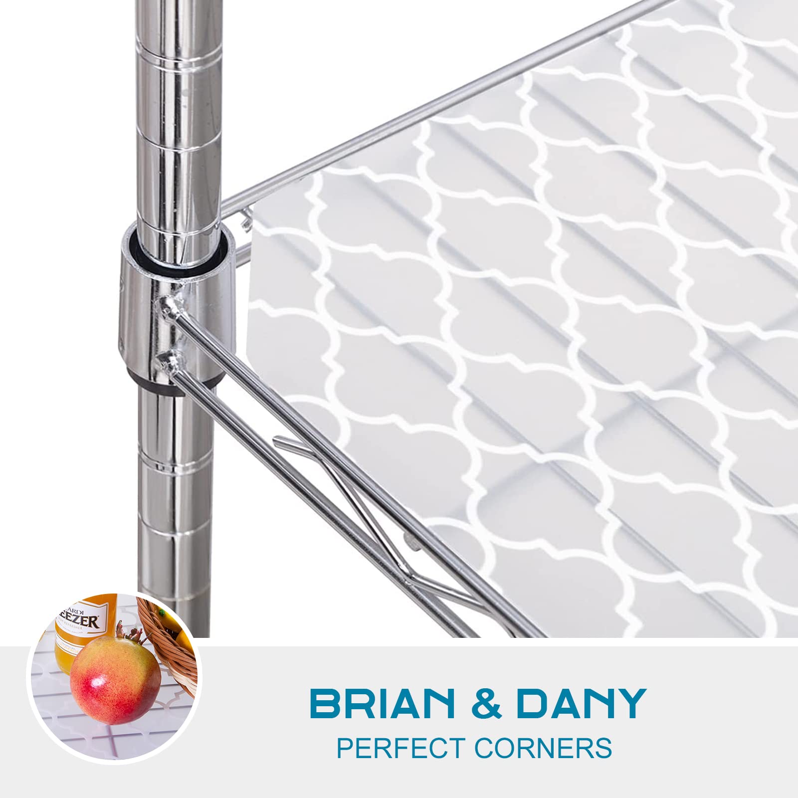 Brian & Dany Wire Shelf Liners - 5 Pack -7 Brian & Dany Wire Shelf Liners - 5 Pack -7