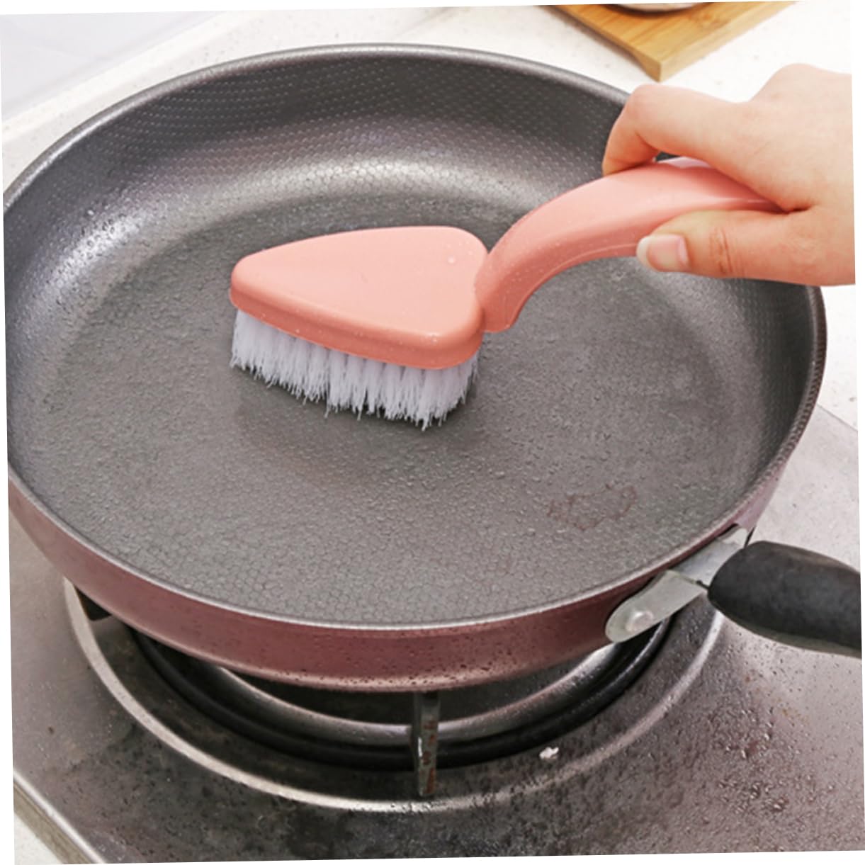PartyKindom Cepillo De Limpieza De Azulejos Espátula para Suelo De Baño Limpiador De Vidrio Cepillo para Fregadero De Cocina Fregado De Suelo 4 Uds