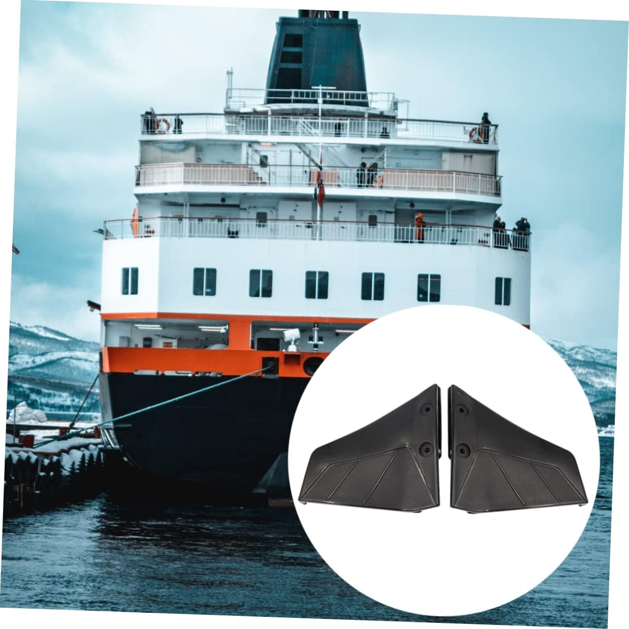 Hydrofoil Stabilizer Fins for Outboard Motors Enhances Stability and Speed for Boats Durable Construction Easy Installation Accessory