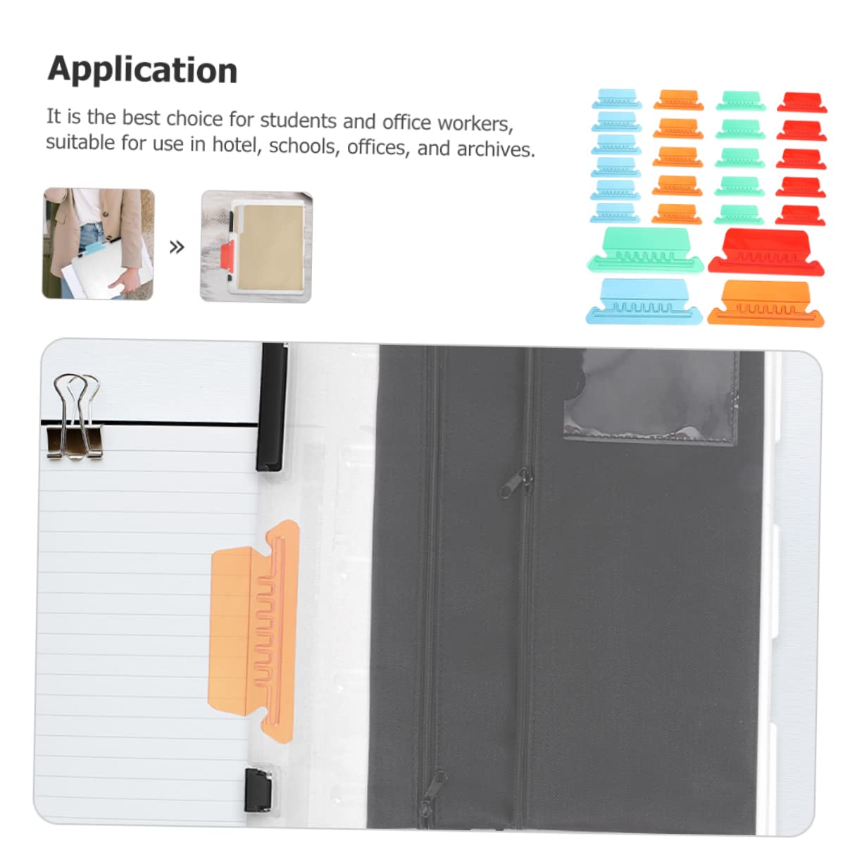 NUOBESTY 5 Set Di Etichette Per Cartelle Sospese Linguette Per Cartelle Sospese Facili Da Riporre Organizer Leggeri E Compatti Inserti Per 40 Pezzi * 5
