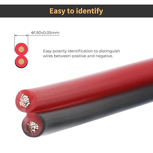 Miniatura 3 de FIRMERST Cable eléctrico de bajo voltaje de cobre estañado 202 100 pies