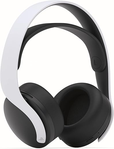 Sony PlayStation Pulse 3d Gaming Wireless Over Ear Headset/Headphone White with Mic, Dual noise-cancellation Mic, 3.5mm Jack, Tempest 3D audio, USB…
