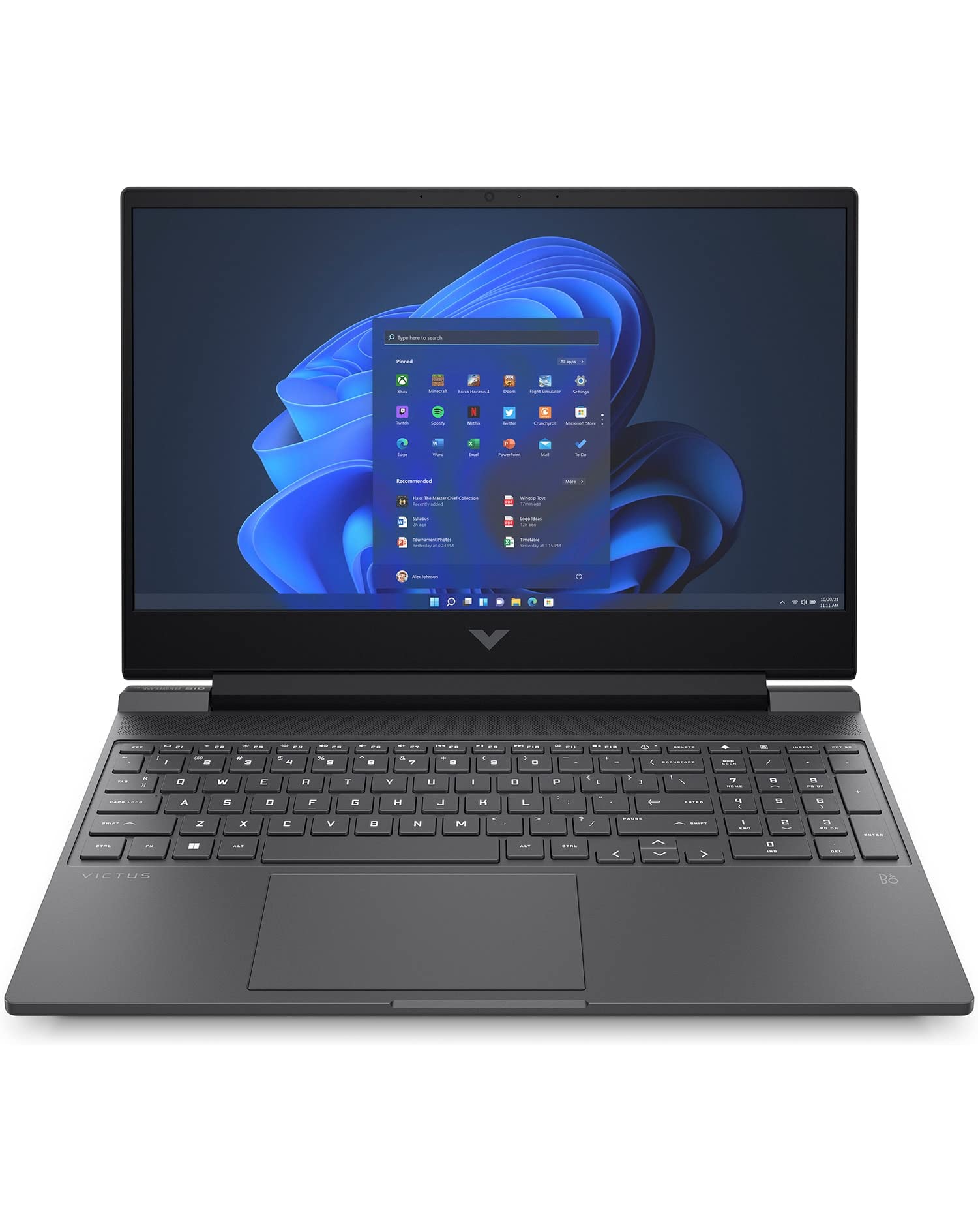 HP Victus laptop gamingowy, wyświetlacz 15,6" FHD 144 Hz, Intel Core i5-13500H, 16 GB DDR4 RAM, 512 GB SSD, NVIDIA GeForce RTX 4050, Windows 11 Home, klawiatura QWERTZ, czarny
