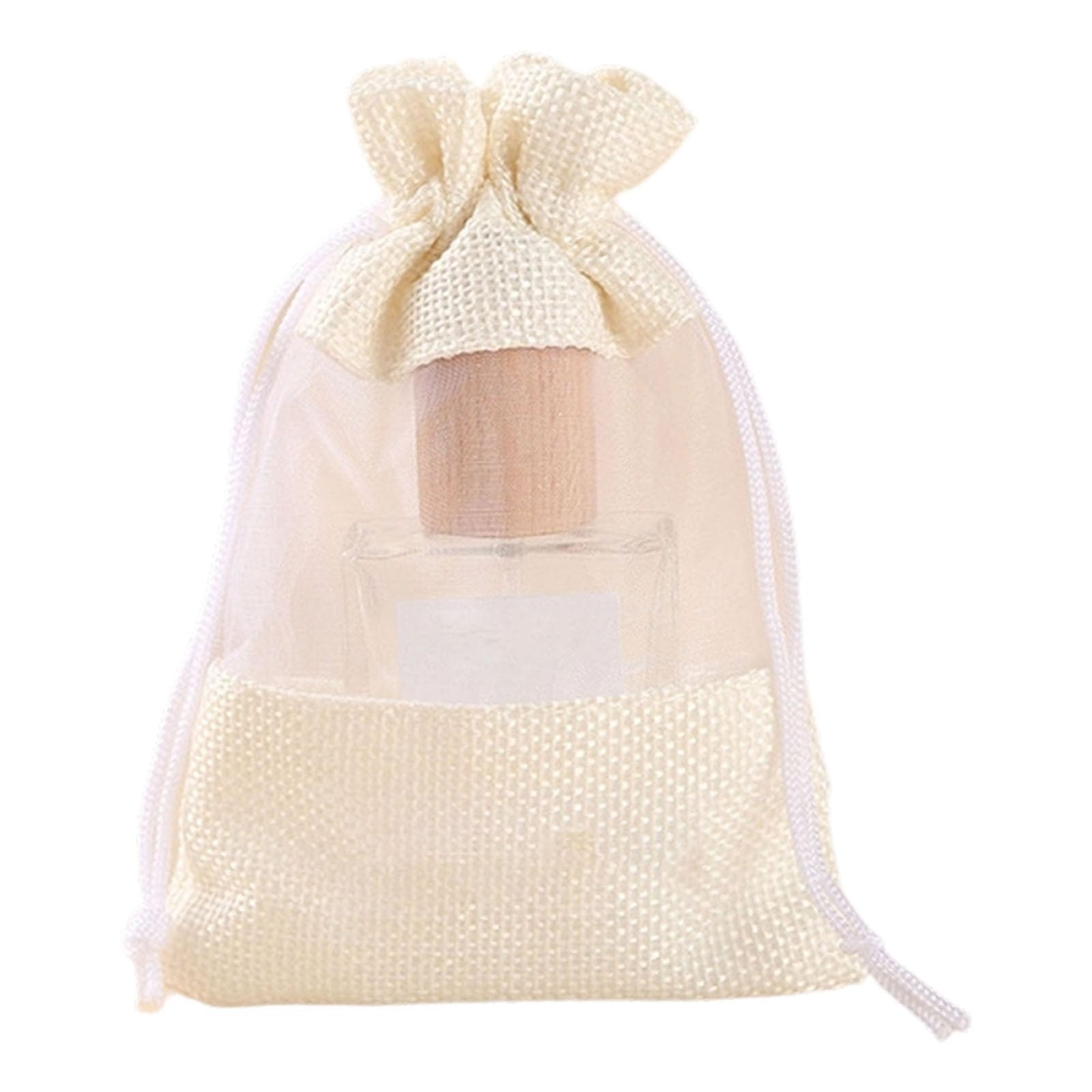 Tsophreniq Linen Drawstring Pouches Multipurpose Jewelry Organizers Portable Handbag Small Item Storage Bag Bag Drawstring Closure Travel Organizers Linen Pouches