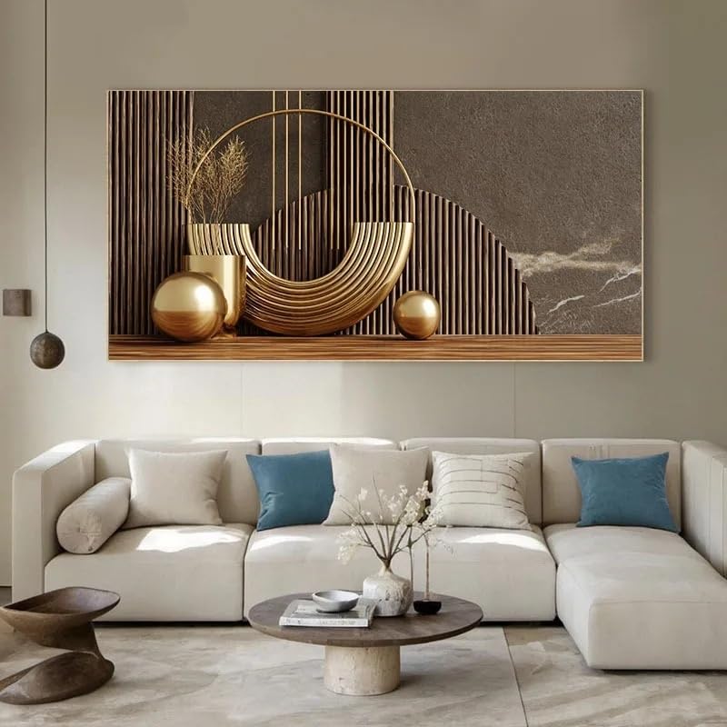 Tableau sur toile GOSRD pour transformer une chambre triste en havre dorée