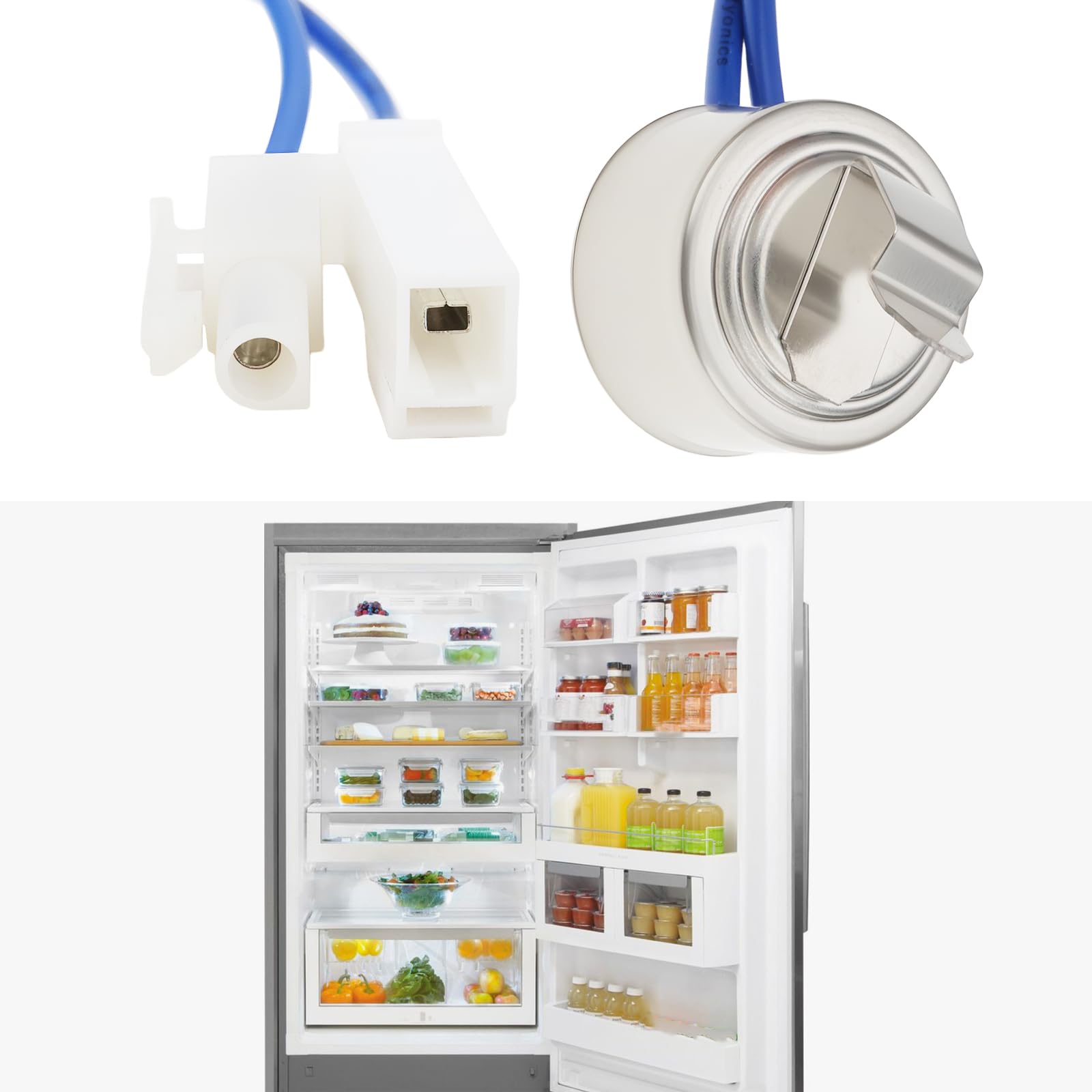 SG Store Thermostat de Dégivrage pour Réfrigérateur 242046001 AP4508400 EA2378768 Compatible avec Electrolux Les Et Compatible avec Kenmore