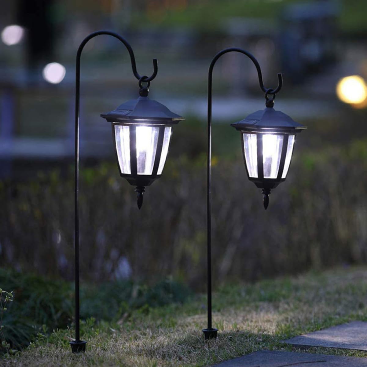 6pcs Ground Inserted Hooks for Outdoor Use Metal Hanging Hooks for Gardens Multi-Functional Flagpole Support Design for Festivals and Decorations