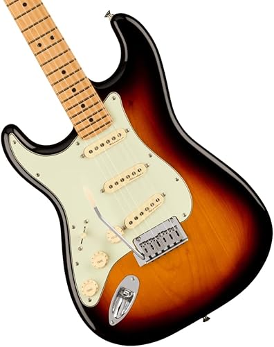 Fender Player Plus Stratocaster - Guitarra eléctrica para zurdos, 3 tonos Sunburst con diapasón de arce