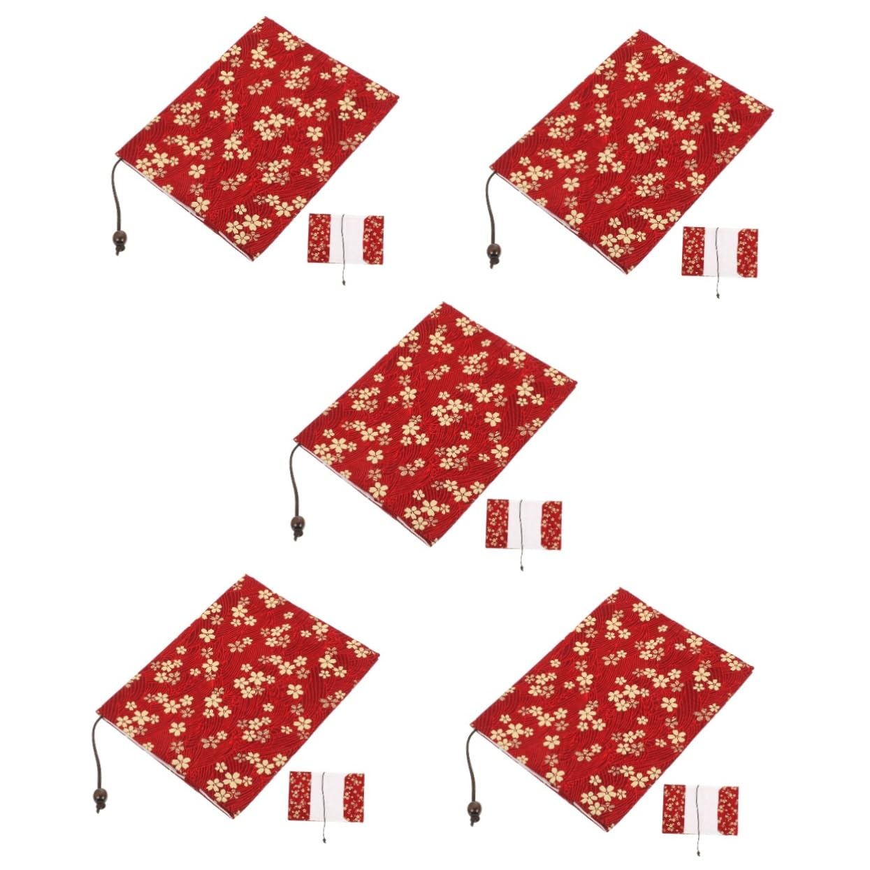 Operitacx 5pezzi Copertina Per Libri Creativa Decorativo Manica Protettiva Per Libri Scolastici Design Elegante Con Motivo Fiore Di Ciliegio Resistente e Lavabile