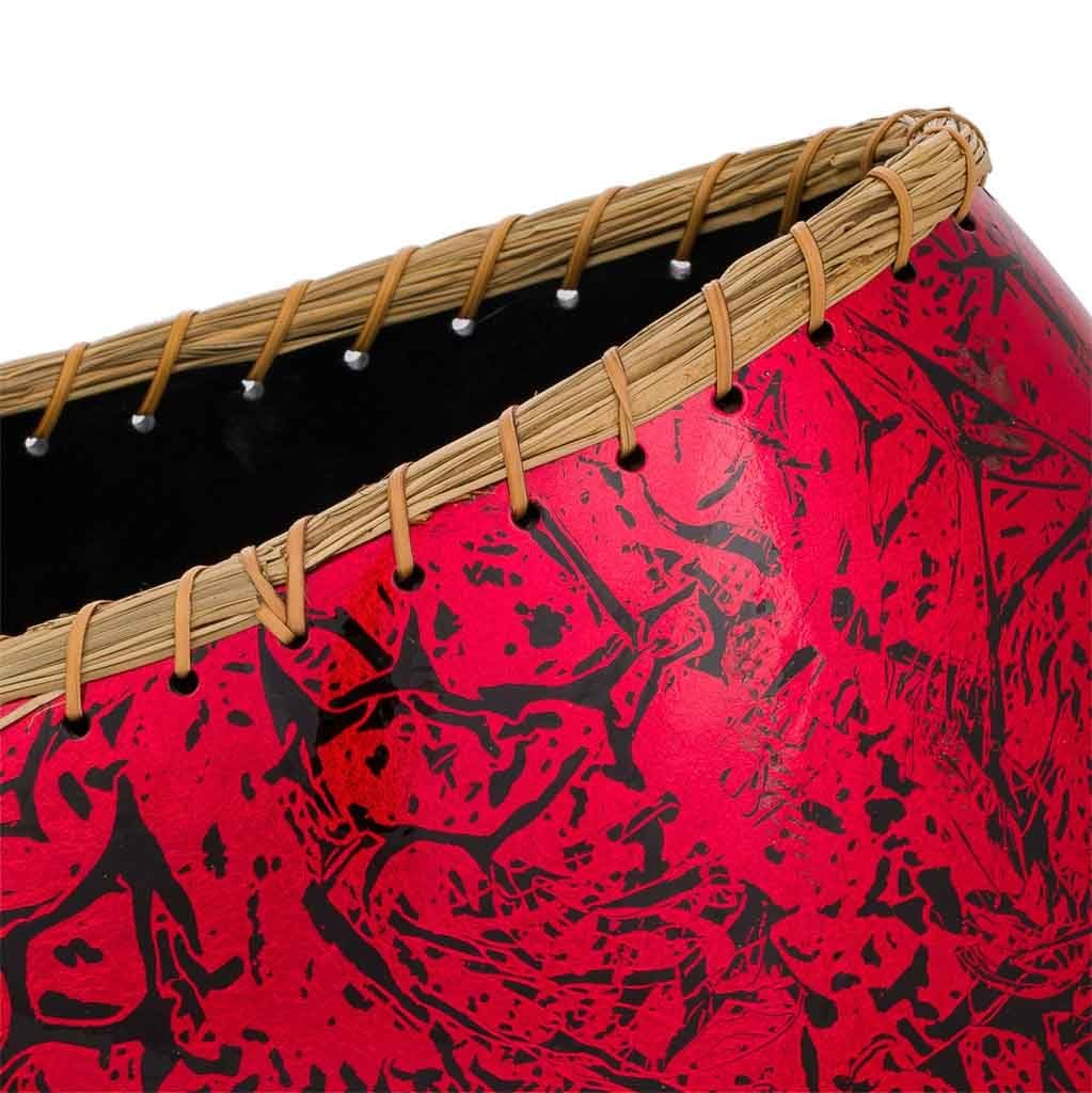 WANDERLUST DECO Jarrón de cerámica Rojo 35x18,5x37,5
